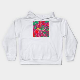 African Violet Amaranth Red Inkscape Kids Hoodie